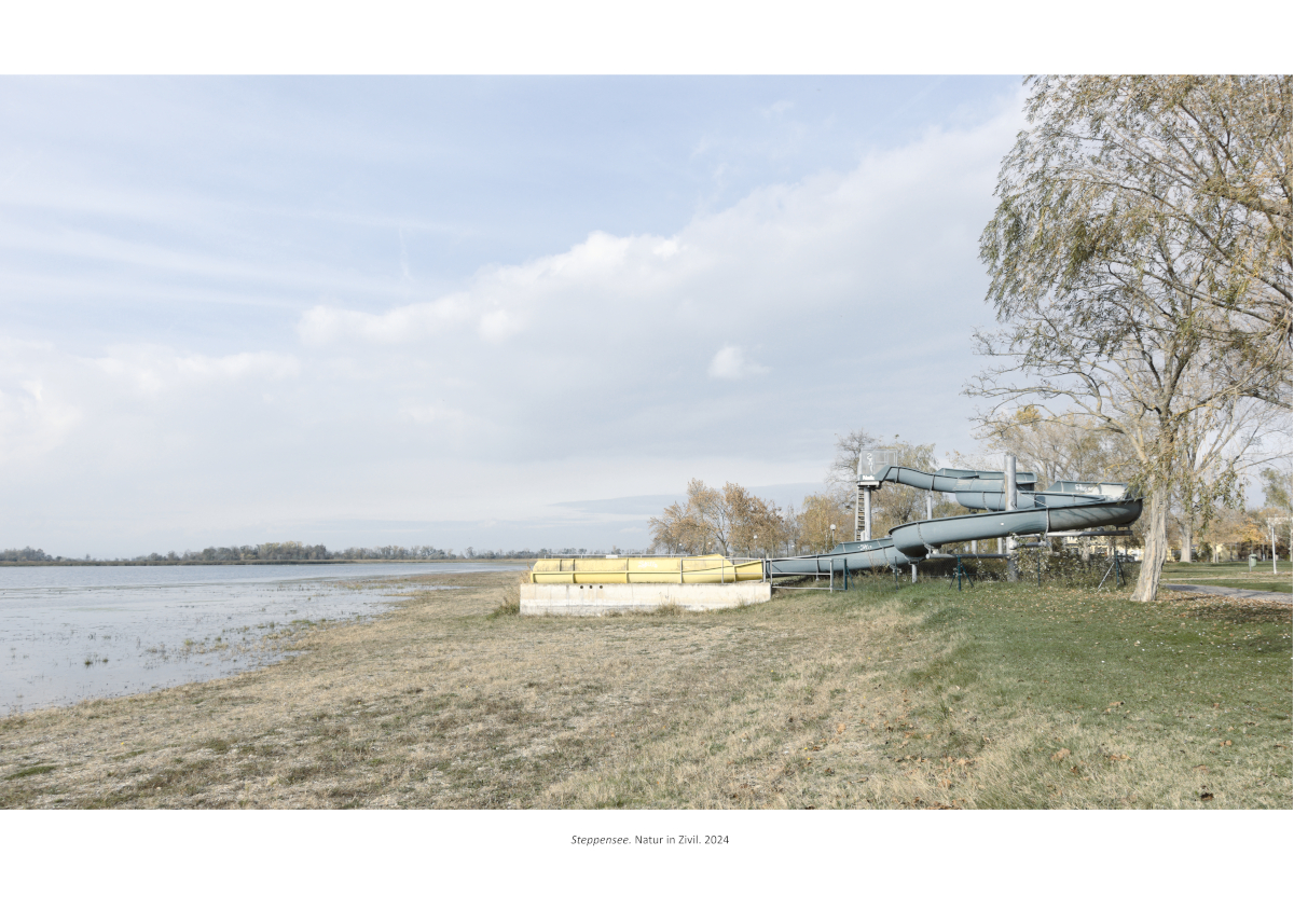 Steppensee. Natur in Zivil
